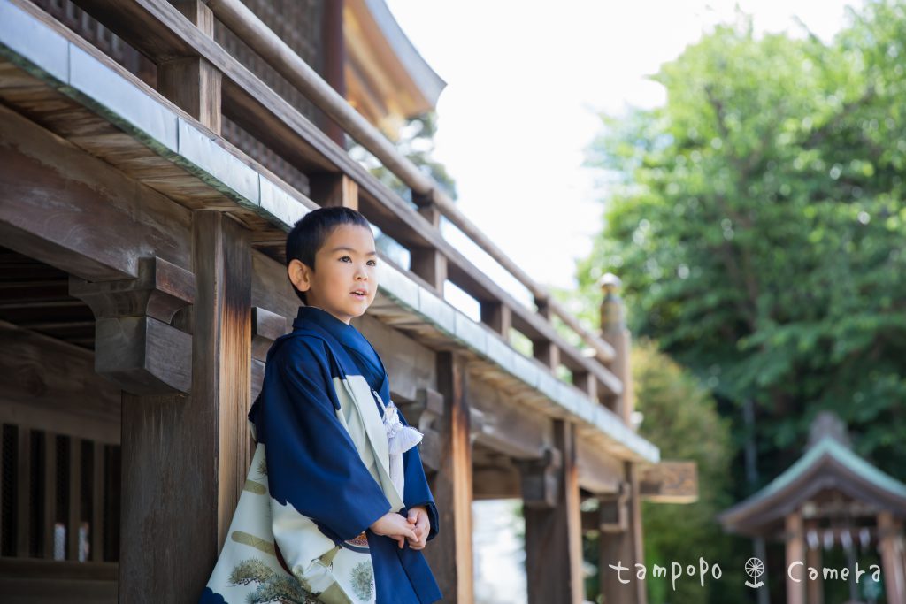 ５歳の男の子の７５３写真。千葉県、東京都の七五三の出張撮影サービス、tampopocamera